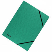 Mapă carton Esselte Lux cu elastic, A4, culoare verde