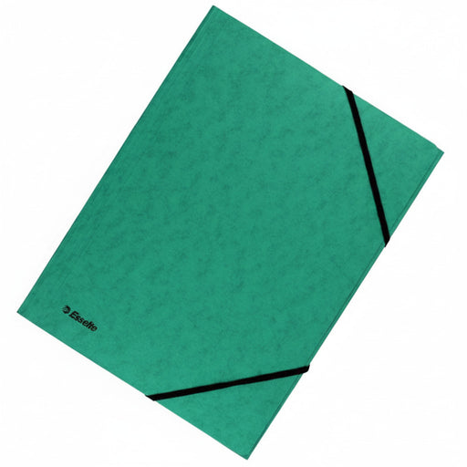 Mapă carton Esselte Lux cu elastic, A4, culoare verde