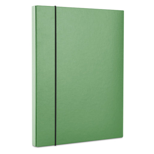 Mapă carton plastifiat Office Products cu elastic, A4, lățime 40mm, culoare verde