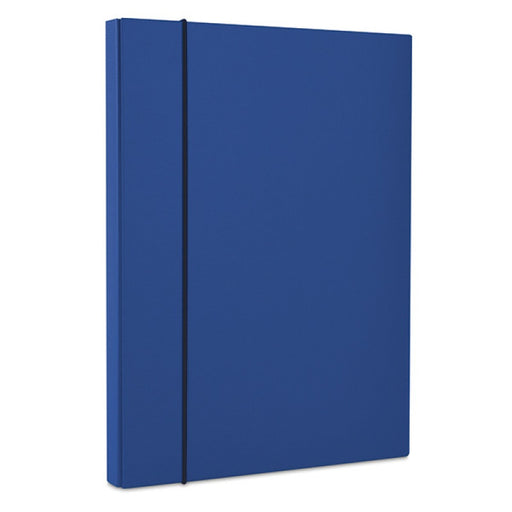 Mapă carton plastifiat Office Products cu elastic, A4, lățime 40mm, culoare bleumarin