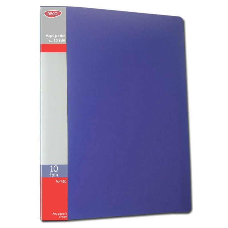 Mapă plastic 10 folii Daco MP410A