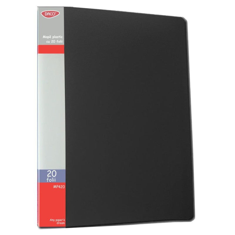 Mapă plastic 20 folii Daco MP420N