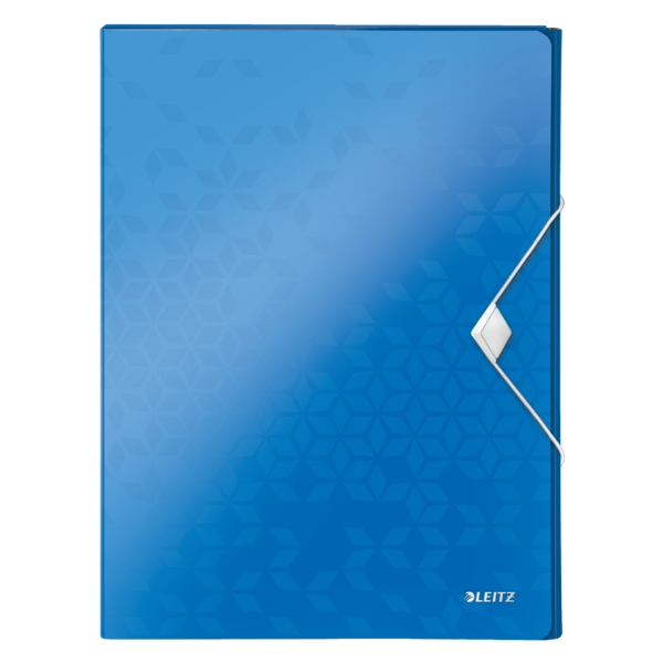 Mapă plastic albastru metalizat 30mm Jumbo WOW - Leitz