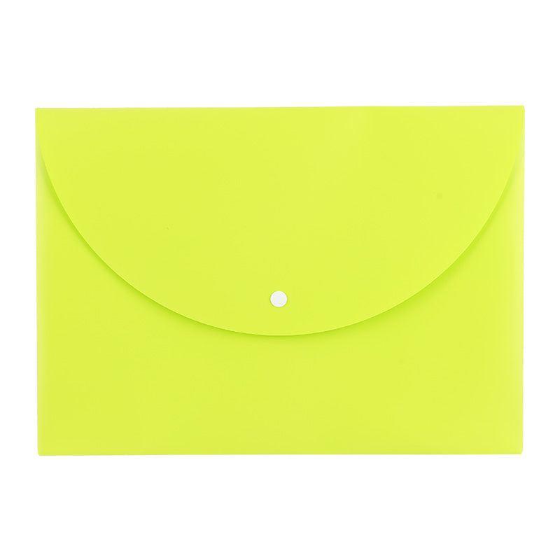 Mapă plastic cu buton A4 diverse culori neon - Deli