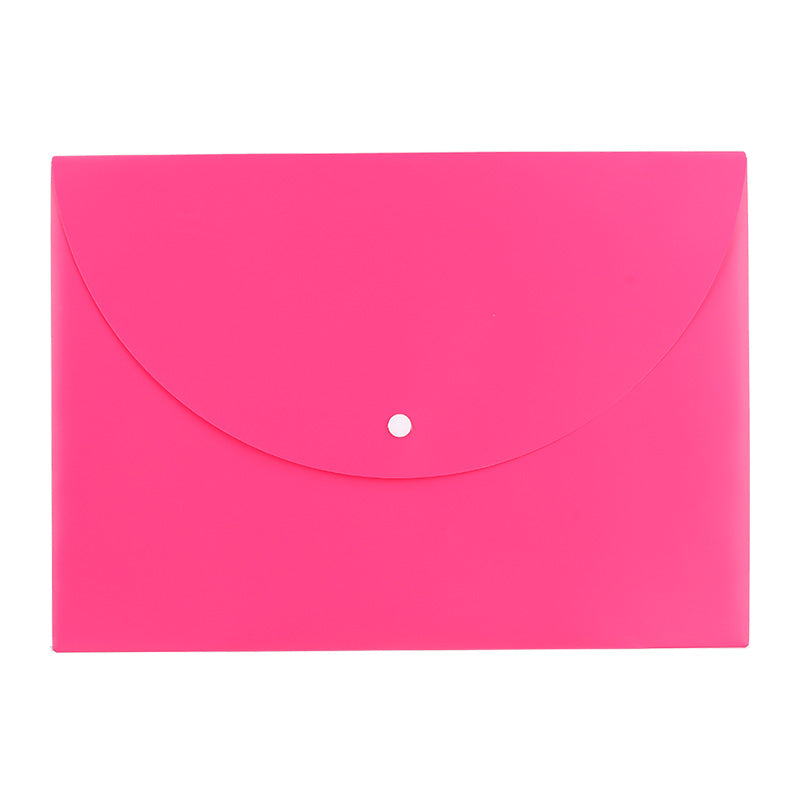 Mapă plastic cu buton A4 diverse culori neon - Deli