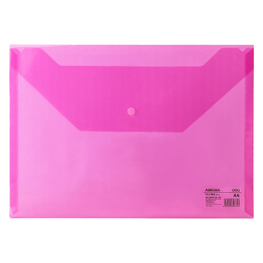 Mapă plastic cu buton A4 roșie marca Deli, mapă din plastic pentru documente
