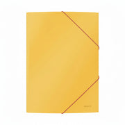 Mapă plastic cu elastic A4 galben chihlimbar Cosy marca Leitz, mapă din plastic pentru documente