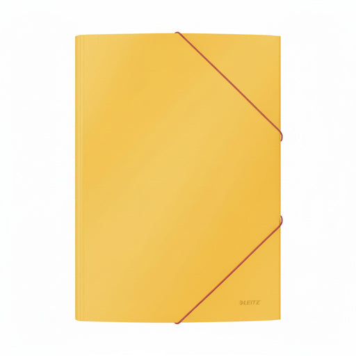 Mapă plastic cu elastic A4 galben chihlimbar Cosy marca Leitz, mapă din plastic pentru documente