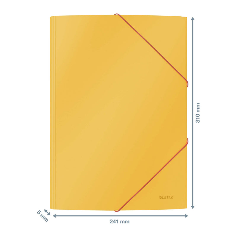 Mapă plastic cu elastic A4 galben chihlimbar Cosy - Leitz