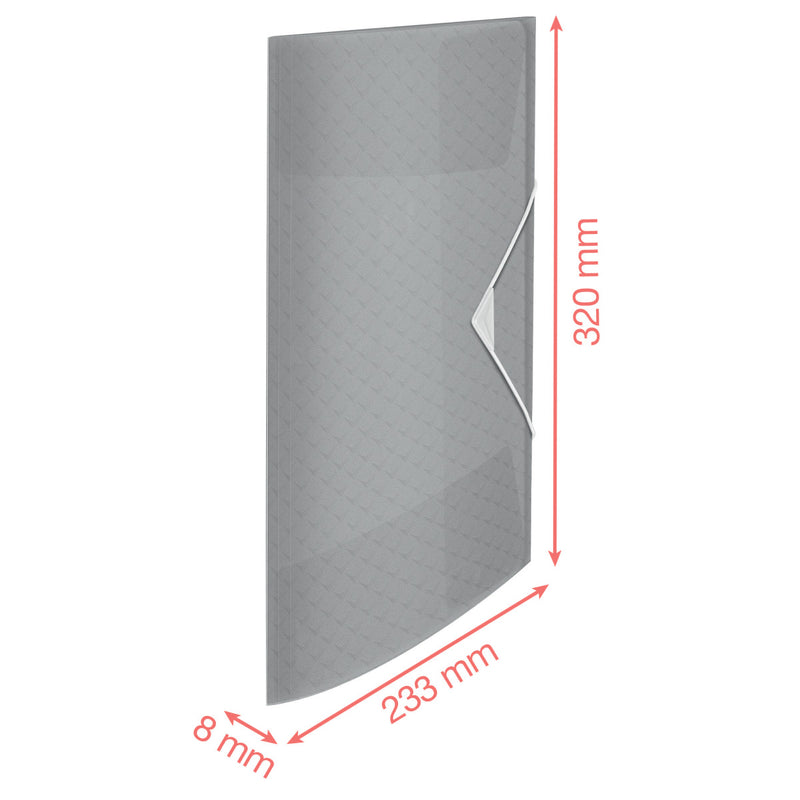 Mapă plastic cu elastic lavandă 150 coli reciclabilă Colour'Breeze - Esselte