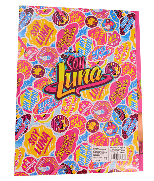 Mapă din Plastic cu Elastic A4 Soy Luna Pigna