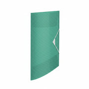 Mapă plastic cu elastic verde 150 coli reciclabilă Colour'Breeze marca Esselte, mapă din plastic pentru documente