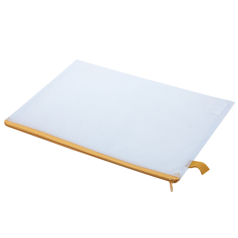 Mapă protecție zip A4 mesh culori asortate - Deli