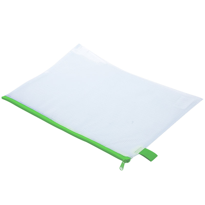 Mapă protecție zip A4 mesh culori asortate - Deli