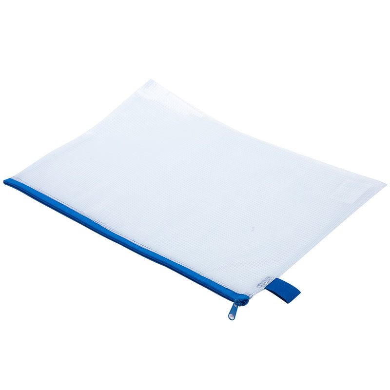 Mapă protecție zip A4 mesh culori asortate - Deli