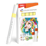 Marker Acrilic Color Emotion Deli Galben Lămâie