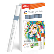 Marker Acrilic Gri Închis Color Emotion Deli