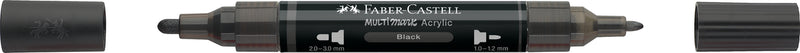 Marker Acrilic Multimark Negru 199 Vârf Dublu Faber-Castell