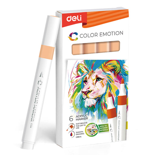 Marker Acrilic Piersică Color Emotion Deli