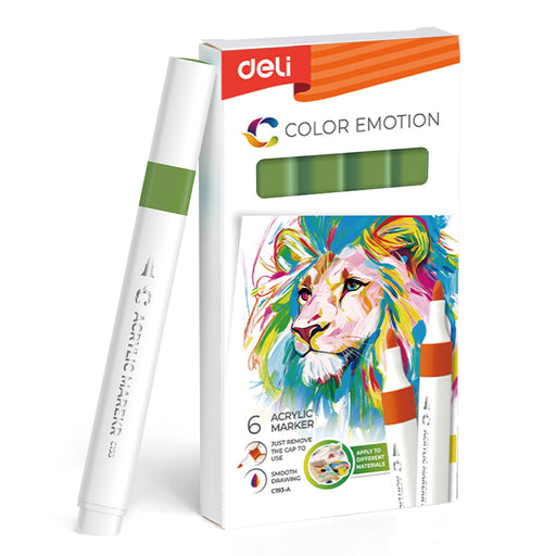 Marker Acrilic Verde Mușchi Color Emotion Deli