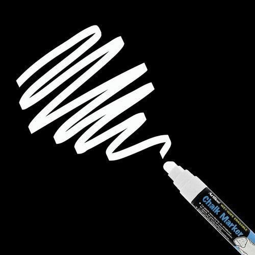 Marker cu Cretă pentru Table de Scris Vârf Teșit 12 mm Alb Artline