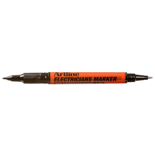 Marker pentru Electricieni cu 2 Capete Vârf Rotund 0,4/1 mm Artline Negru