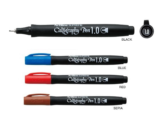 Marker Caligrafie Supreme Vârf Teșit 1 mm Negru Artline