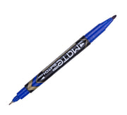 Marker Permanent CD cu 2 Capete 0,5/1 mm Albastru Deli