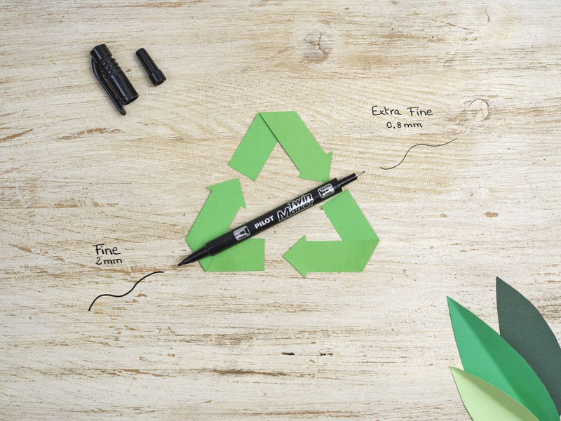 Marker CD cu 2 Capete Twin Negru Pilot