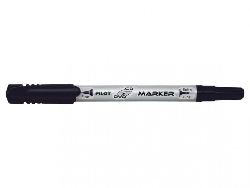 Marker CD cu 2 Capete Twin Negru Pilot