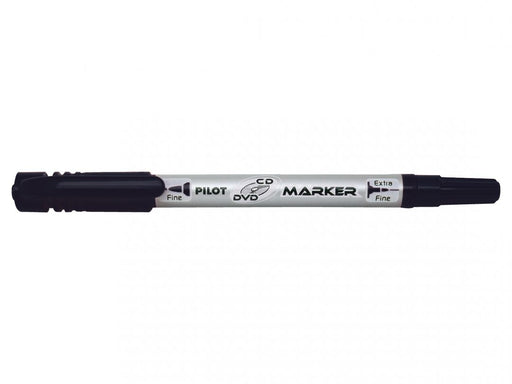 Marker CD cu 2 Capete Twin Negru Pilot