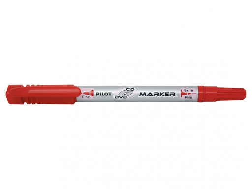 Marker CD cu 2 Capete Twin Roșu Pilot