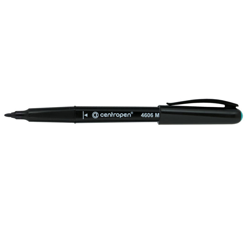 Marker Permanent CD Vârf Rotund 1 mm Verde 4606 Centropen