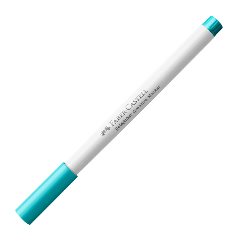 Marker Creativ Goldfaber Vârf Pensulă Faber-Castell Albastru Caraibe