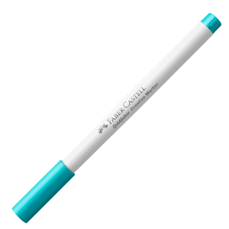 Marker Creativ Goldfaber Vârf Daltă Faber-Castell Albastru Caraibe
