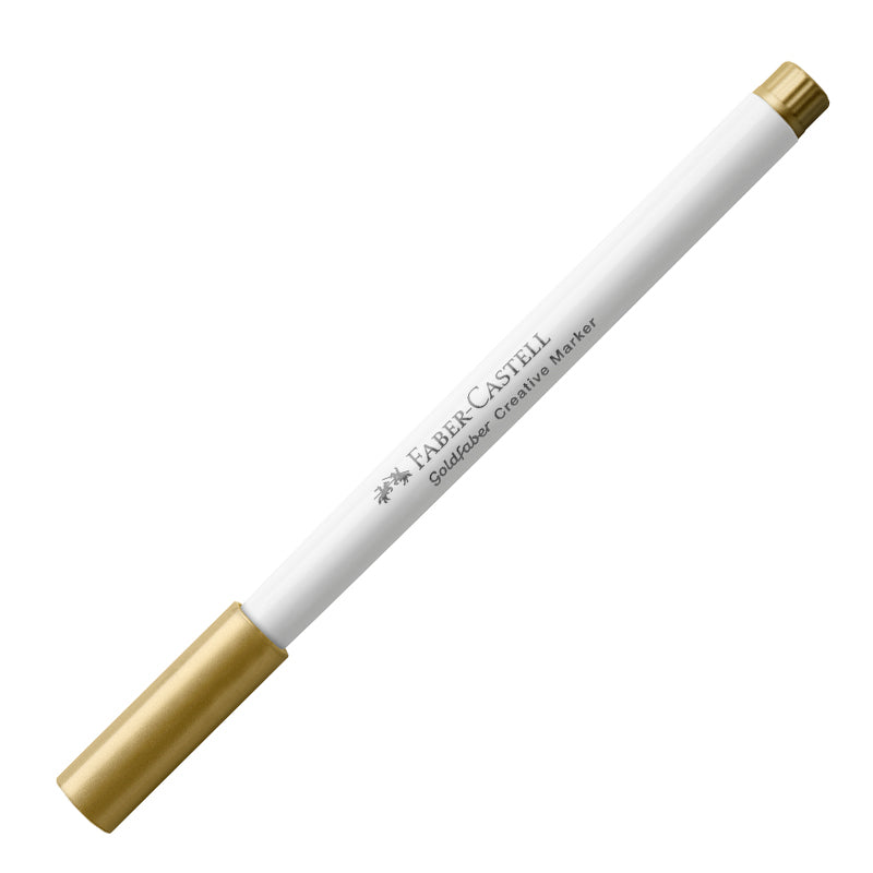 Marker Creativ Goldfaber Vârf Pensulă Faber-Castell Auriu