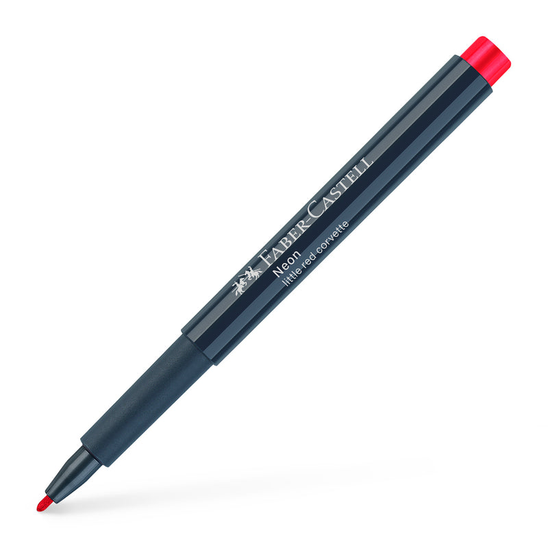 Marker Creativ Neon 1,5 mm Faber-Castell Roșu Neon