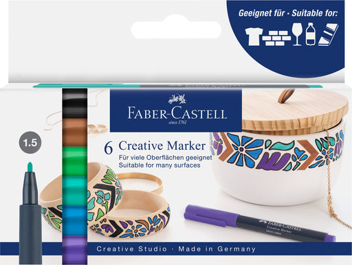 Set Markere Creativ Forrest 6 culori Faber-Castell