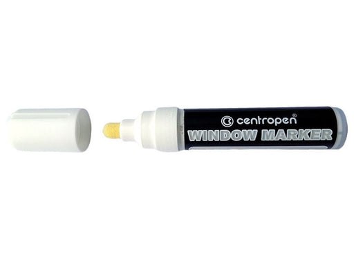 Marker cu Cretă Lichidă 9121 Vârf Rotund 2-15 mm Albă Centropen