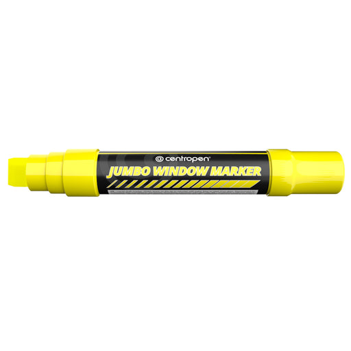 Marker cu Cretă Lichidă Jumbo 9120 Vârf Rectangular 2-15 mm Galben Centropen