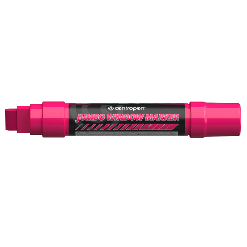 Marker cu Cretă Lichidă Jumbo 9120 Vârf Rectangular 2-15 mm Roz Centropen