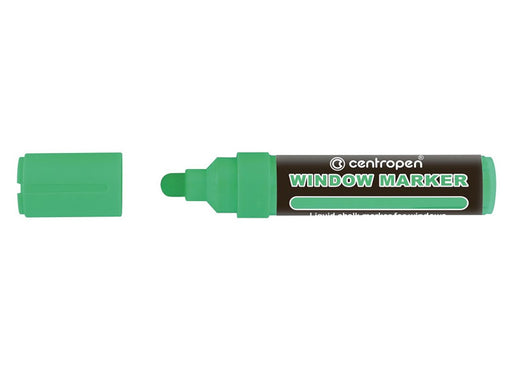Marker cu Cretă Lichidă 9121 Vârf Rotund 2-15 mm Verde Neon Centropen