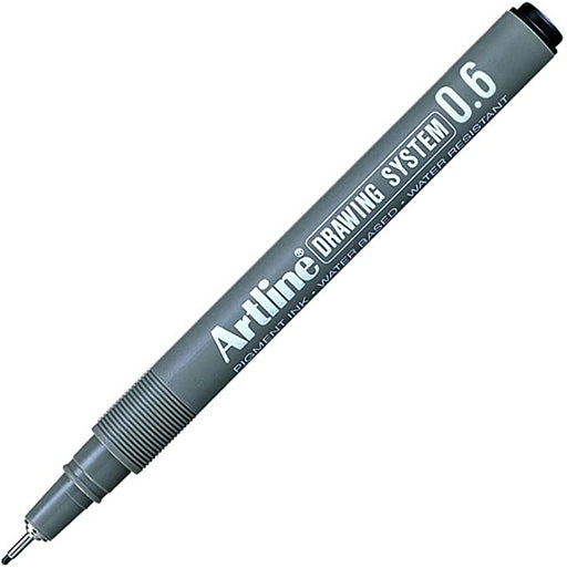 Liner pentru Desen Tehnic 236 Vârf Fetru 0,6 mm Negru Artline
