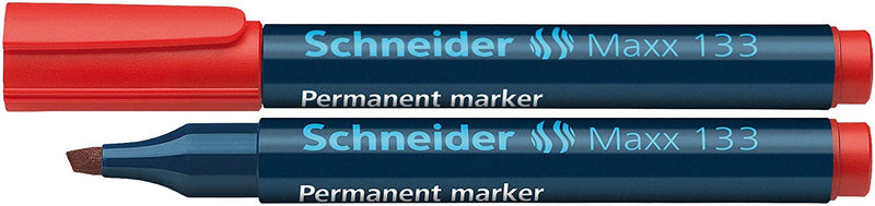 Set Markere Permanente Maxx 133 Vârf Teșit 1-4 mm 4 Culori Schneider