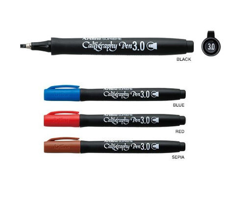 Marker Caligrafie Supreme Vârf Teșit 3 mm Negru Artline