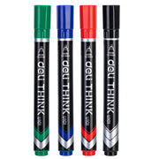 Set 4 Markere Permanente Vârf Teșit 1,5-5 mm Deli