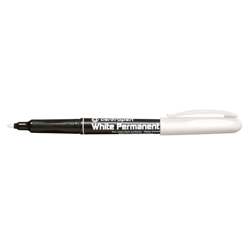 Marker Permanent 2686 Vârf Rotund 1,2 mm Alb Centropen