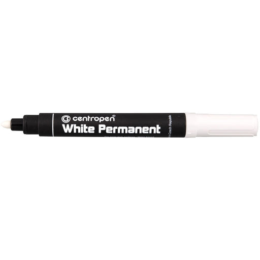 Marker Permanent 8586 Vârf Rotund 2,5 mm Alb Centropen