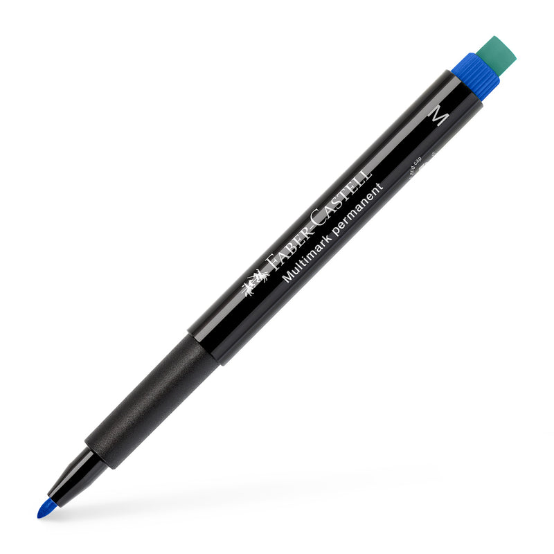 Marker Permanent Multimark M 1,0 mm Albastru Faber-Castell