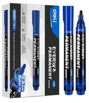 Marker Permanent cu Vârf Rotund 2,5 mm Albastru Deli